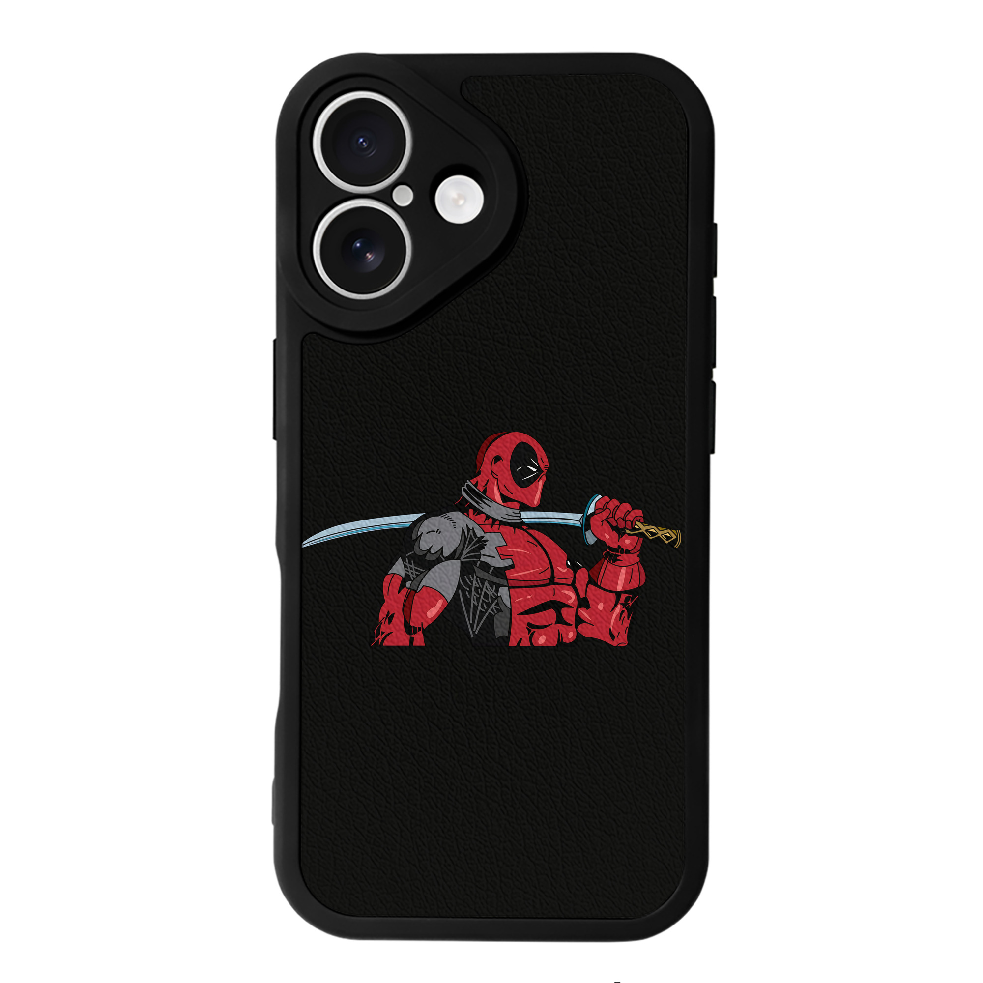 （画像用） Deadpool デッドプール 【iPhone 16シリーズ対応】シリコンスマホケース（レザー調） 材質：シリコン